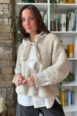 Lola Boucle Slouch Knit Ecru